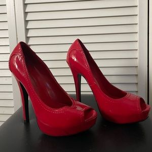 Red High Heels // Brand: Just fabulous // Red // Size 7 1/2 // Women’s //
